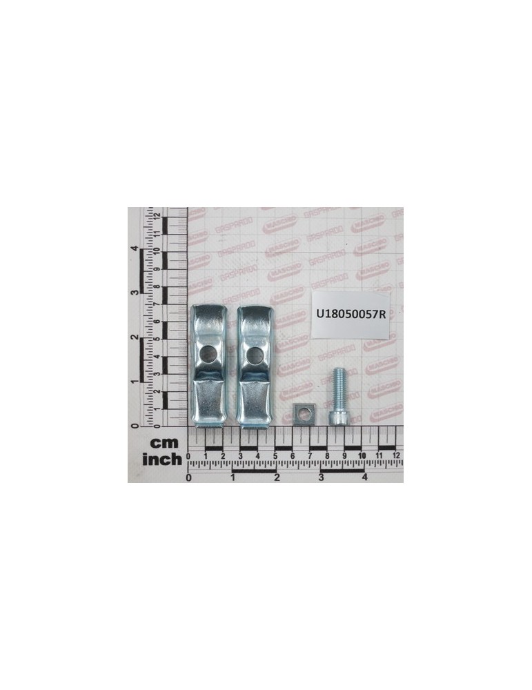 K.MORSETTO 2PZ.FIX ASTE PG QU