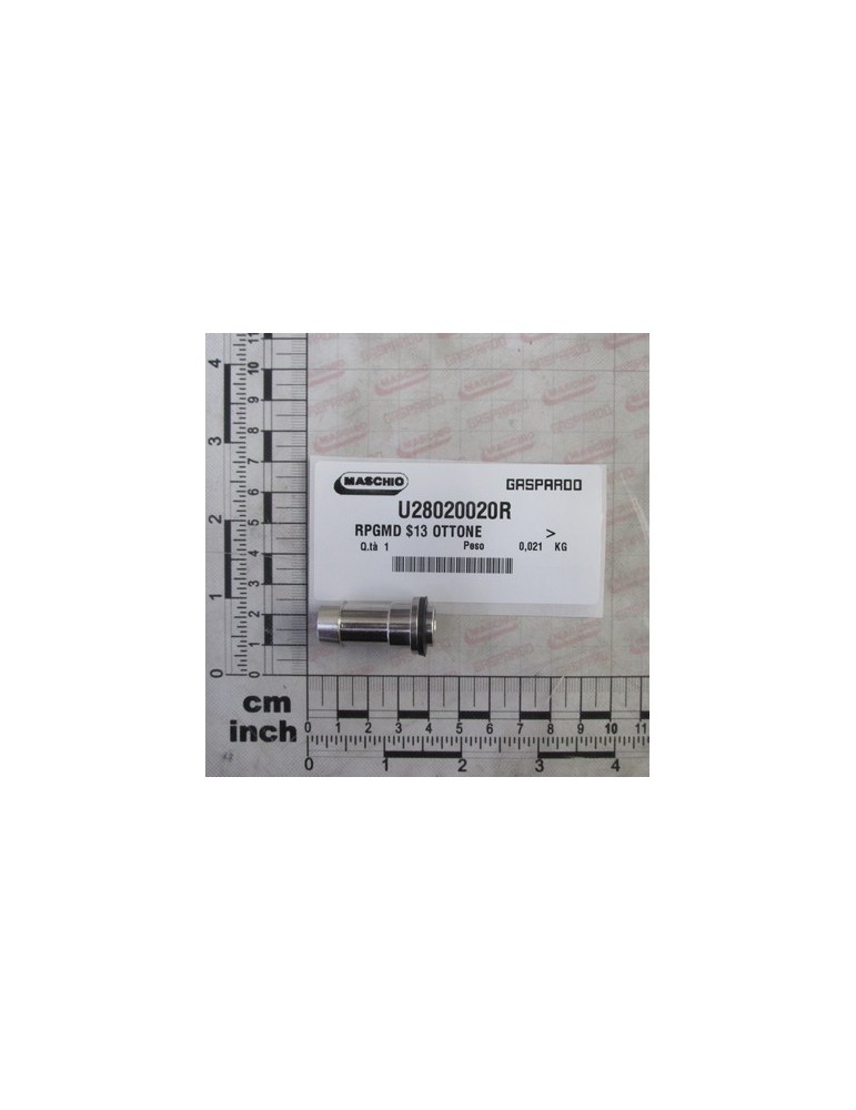 MALE STRAIG.HOSE FITT D13 BRAS