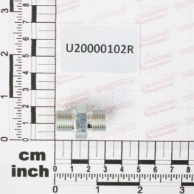 NIPPLE 1/4\"-1/4\" DI-0,8 CH.19
