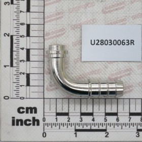 MALE CURVED HOSEFITT D13 BRASS