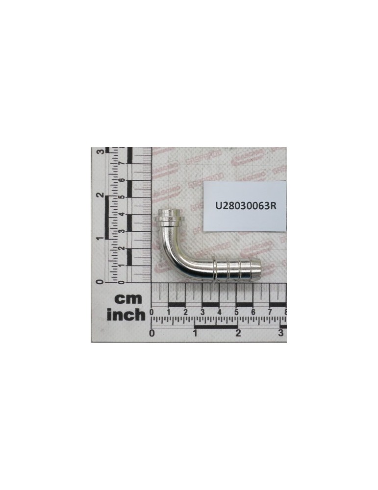 MALE CURVED HOSEFITT D13 BRASS