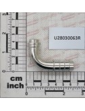 MALE CURVED HOSEFITT D13 BRASS