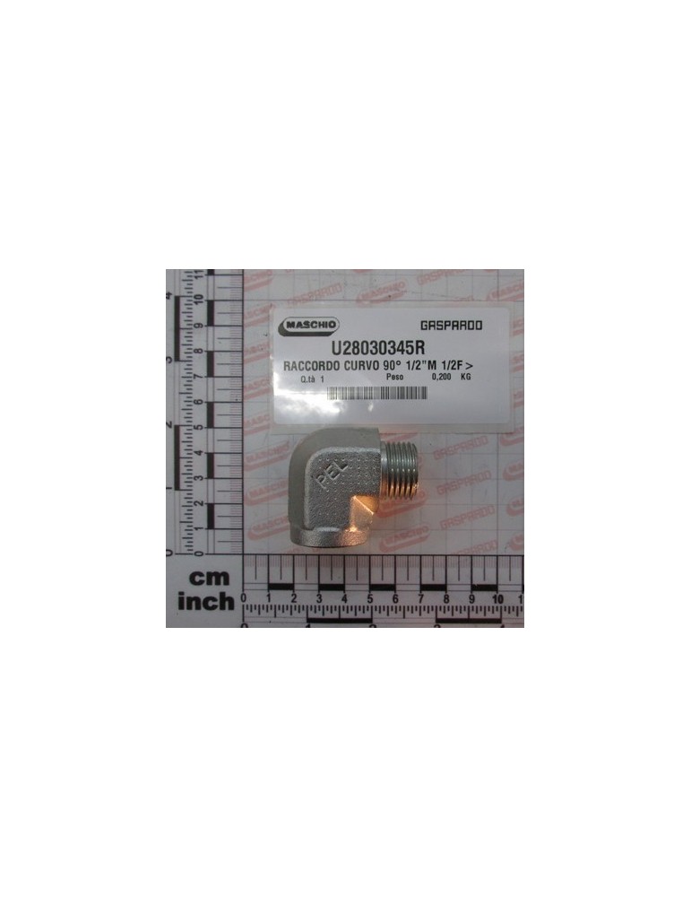 RACCORDO CURVO 90Â° 1/2\"M 1/2F
