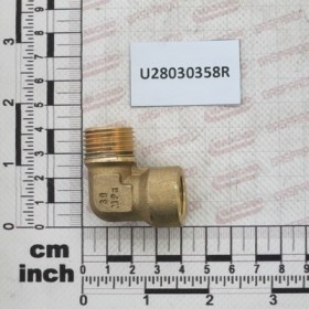 BRASS OTT.G1/2\"M-3/8\"F 90Â° PA