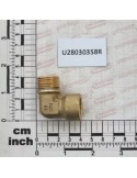 BRASS OTT.G1/2\"M-3/8\"F 90Â° PA
