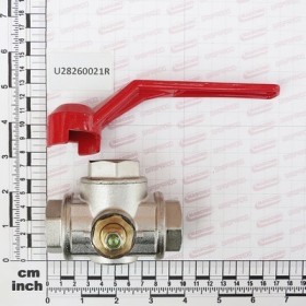 BALL VALVE 3WAY 3/4\"F BRASS