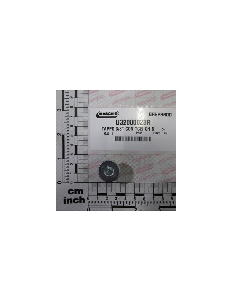 CAP   3/8\" WITH  TCEI CH.6