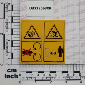 STICKER \"AVVERTENZE GIRANTE\"