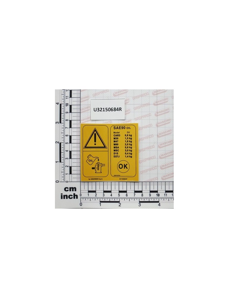 STICKER OIL LOADING (YELLOW)