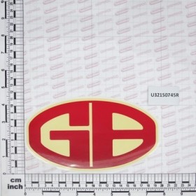 \"GB\" STICKER NEW 20X11,5CM