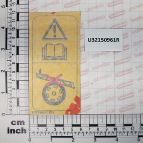 LABEL DON\'T TOUCH WHEEL W/BAR