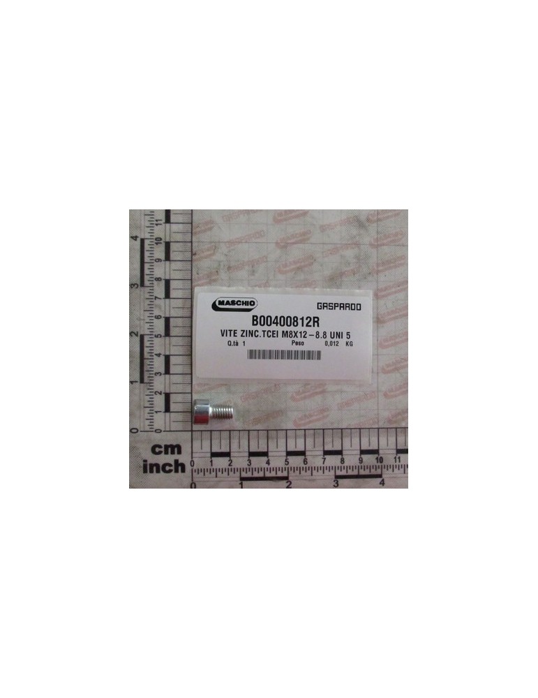 SCROW ZINC.TCEI M8X12-8.8 UNI