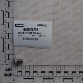 VITE M 8X20 AISI 304 UNI5931 .