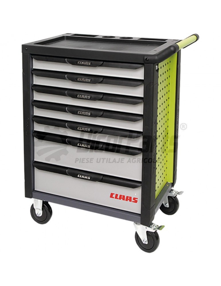 Carucior pentru atelier cu 7 rafturi