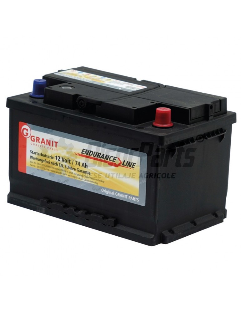 Baterie umpluta 12V / / 74Ah