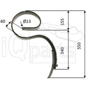S-tine with share 45x10x550 