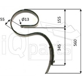 S-tine with share 45x10x560 