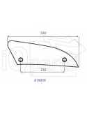 Wearing part - Moulboard - Front part 619039 hardface 