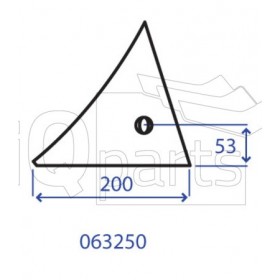 Wearing part - Moulboard - Front part 063250 