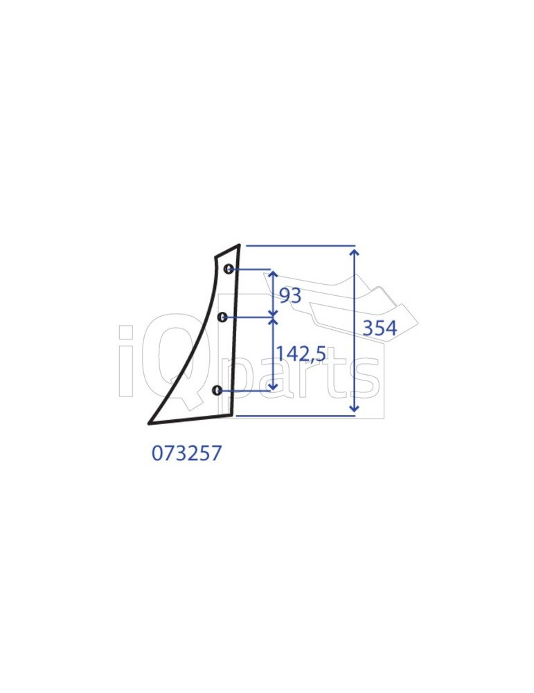 Wearing part - Moulboard - Front part 073257 