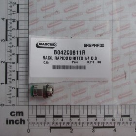 GREASE NIPLE 1/4\"G D. 8MM