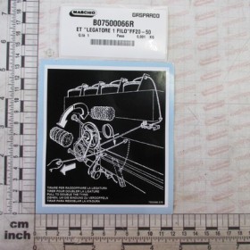 \"1 WIRE TYING SYSTEM\" DECAL