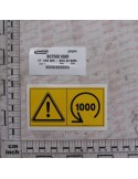 DECAL\"1000 RPM - LEFT BURR\"