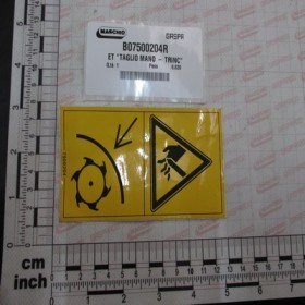 DECAL \"HAND CUT _ CUTTERHEAD\"