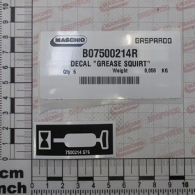 DECAL \"GREASE SQUIRT\"