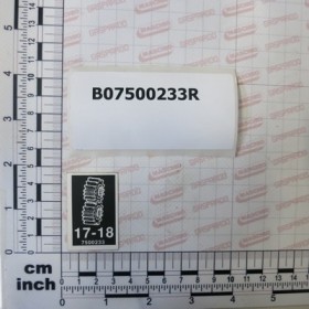 DECAL \"GEARBOX 17-18\"