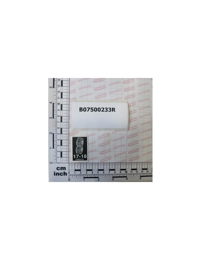 DECAL \"GEARBOX 17-18\"