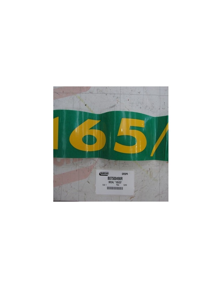 DECAL. \"165/25\"
