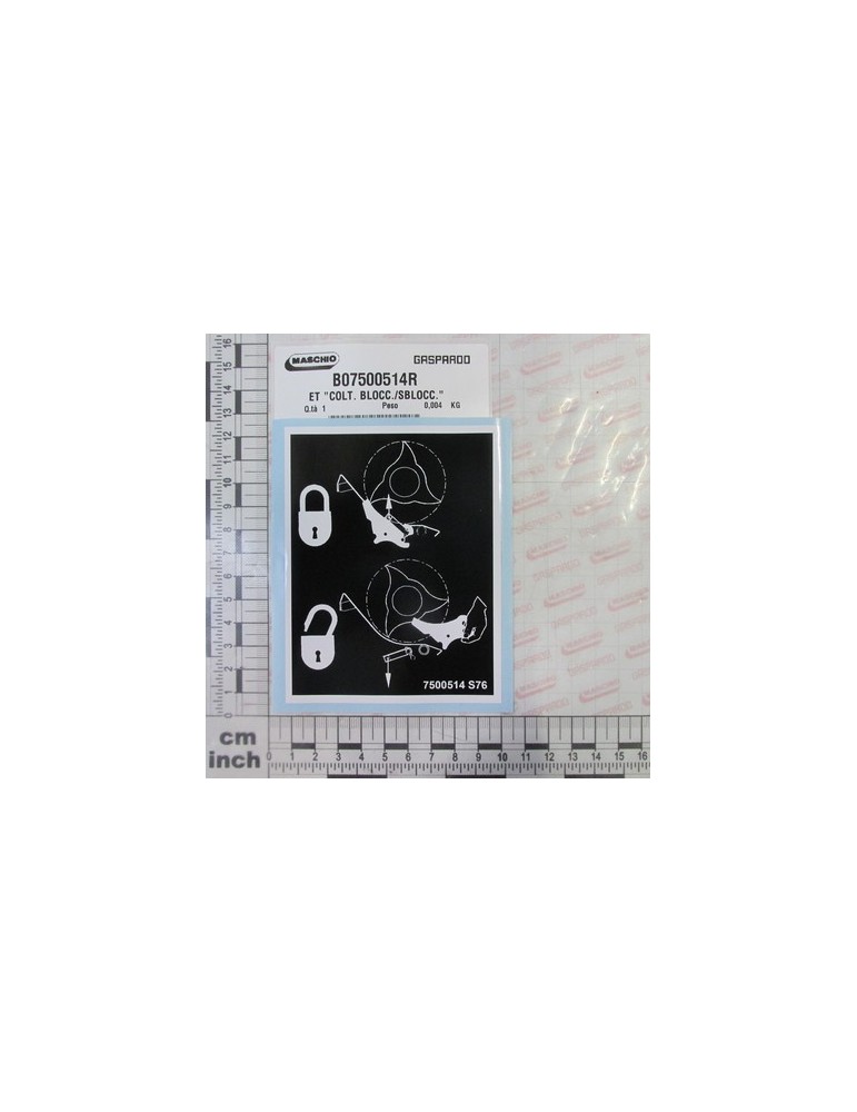 DECAL \'\'KNIVES LOCK./UNBLOCK.\'