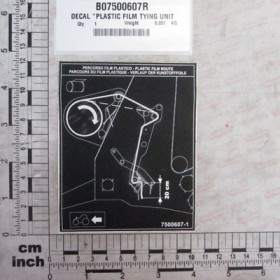 DECAL \"PLASTIC FILM TYING UNIT