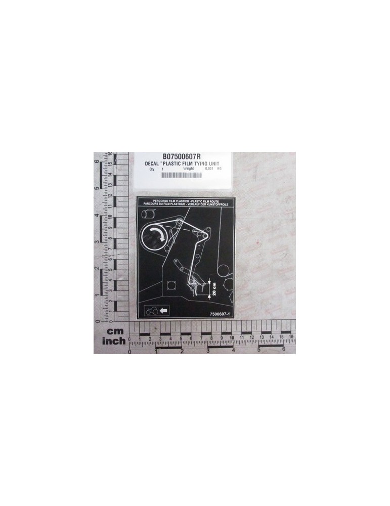 DECAL \"PLASTIC FILM TYING UNIT