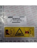 \"DANGER PTO SHAFT\" DECAL