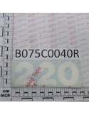 DECAL. \"220\"