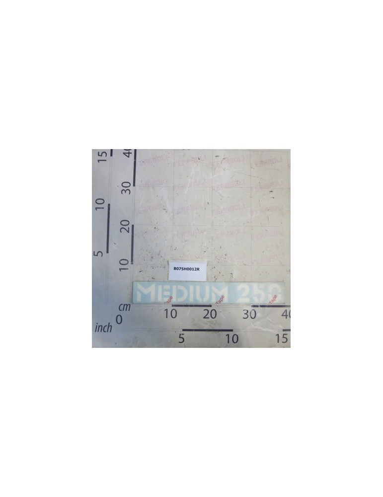 DECAL. \"MEDIUM 250\"