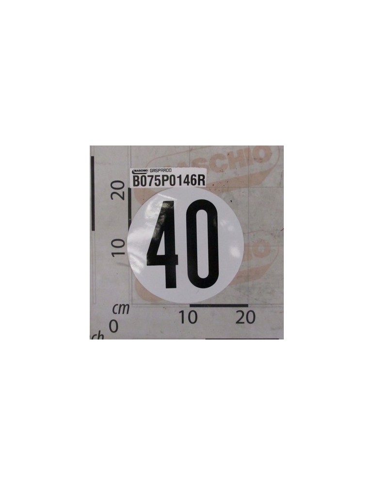 DECAL \"SPEED 40\"