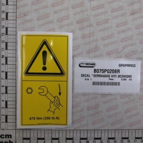 DECAL \"TRAIL HITC BOLTS TIGHTE