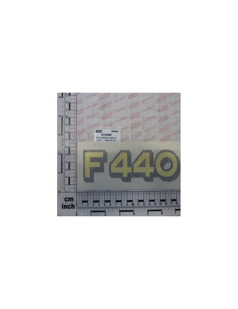 LEFT DECAL MODEL F440E
