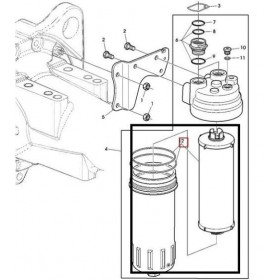 John Deere Filtru Ulei Hidraulic AL169573