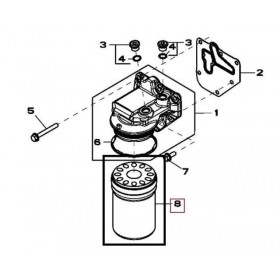 John Deere Filtru Ulei Motor RE504836