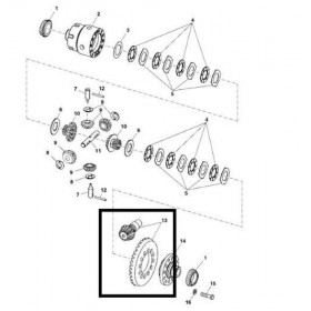 John Deere Pinion si Coroana RE576716