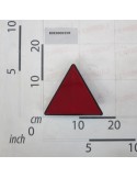 RED TRIANGULAR RETROREFLECTOR