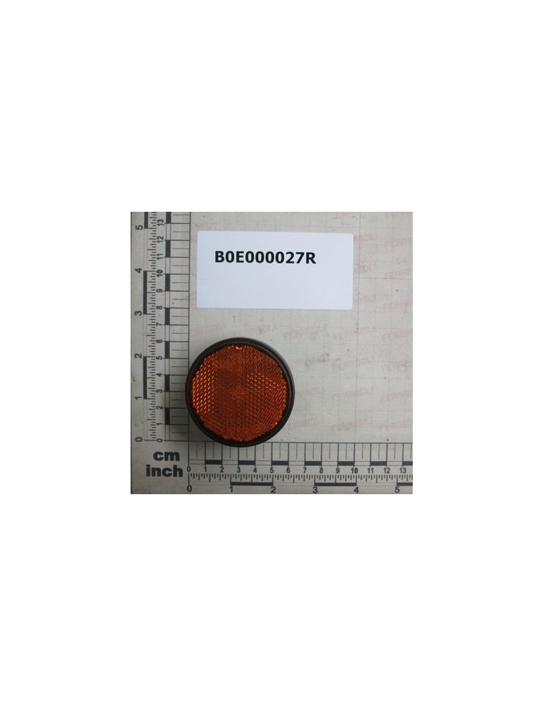 ORANGE ROUND RETROREFLECTOR