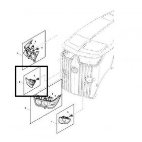 John Deere Proiector Dreapta RE563609