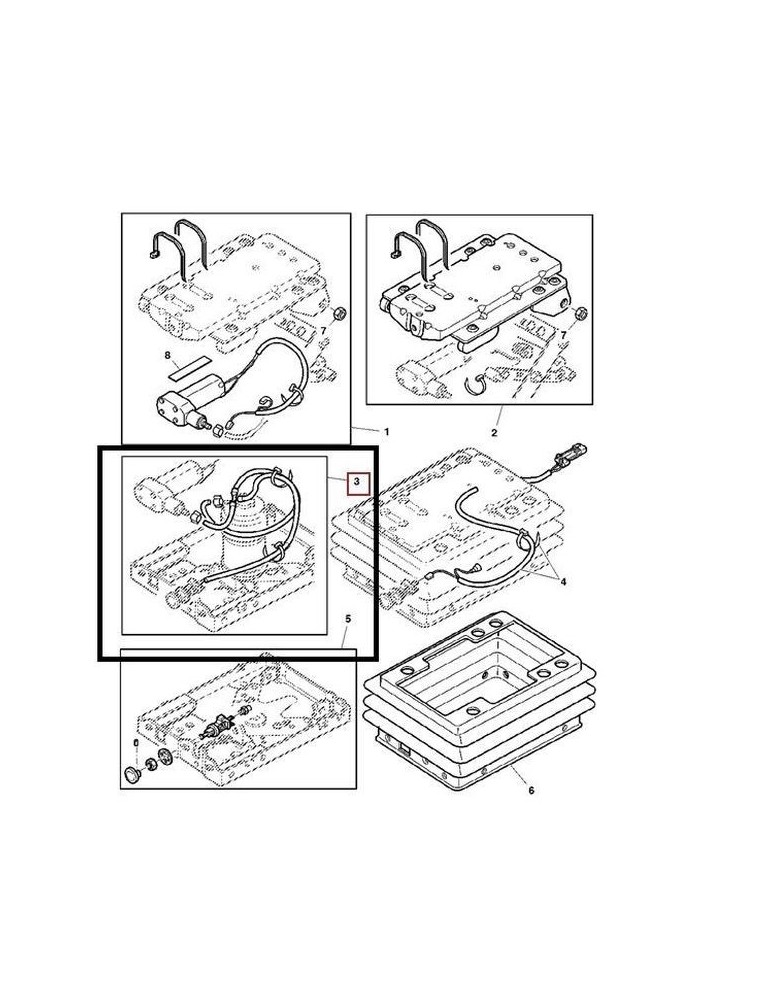 John Deere Kit Furtunuri Scaun AL180863