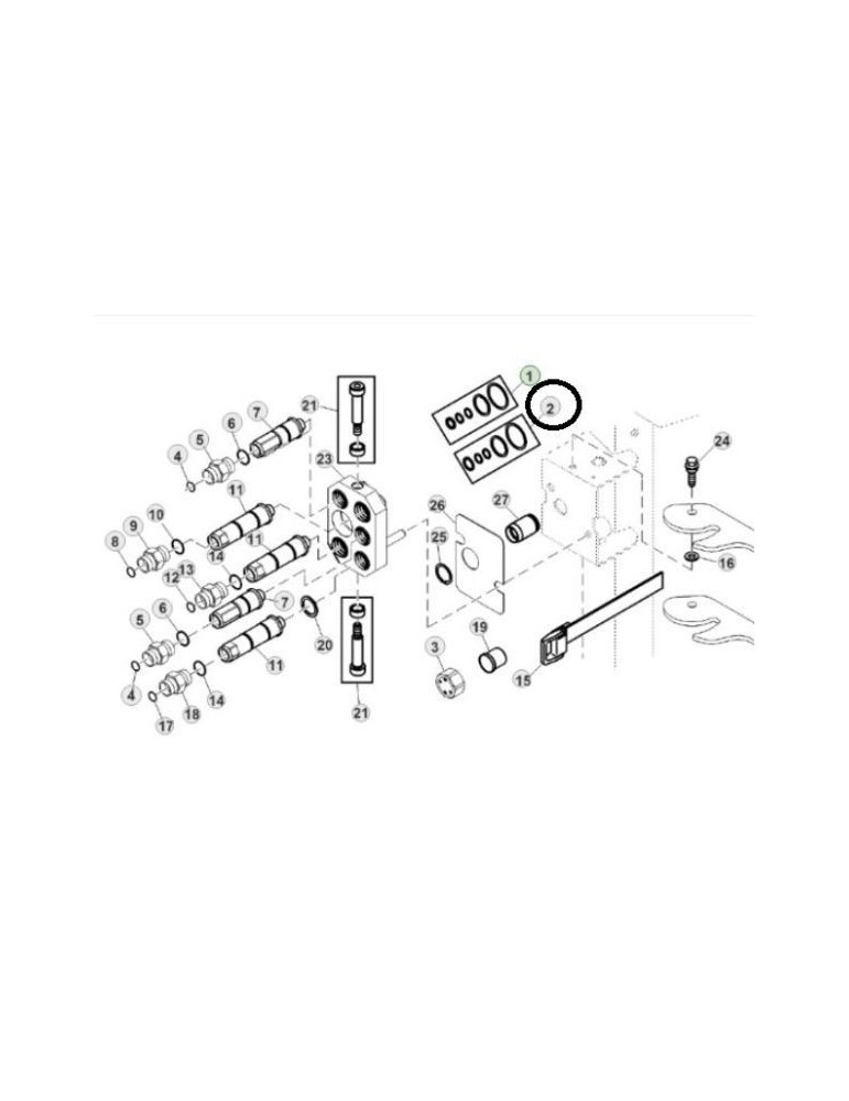 John Deere Kit O-Ring AH225673