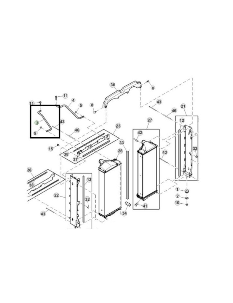 John Deere Suport Dreapta R554846